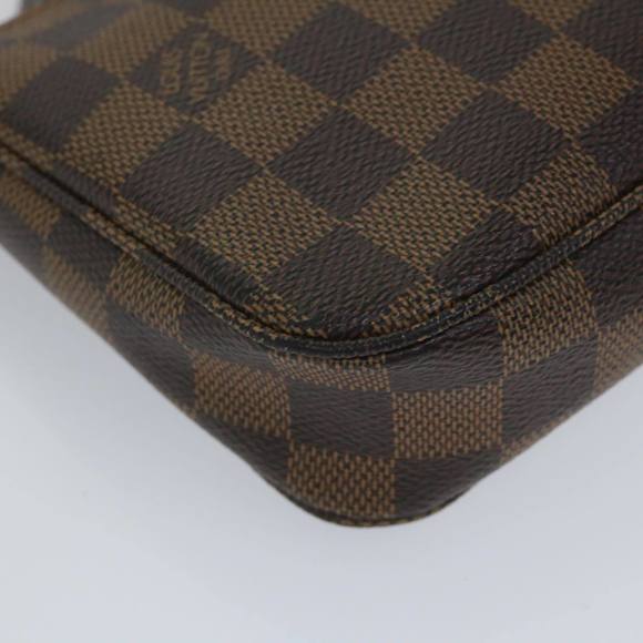LOUIS VUITTON Damier Ebene Pochette Accessoires Pouch N41206 LV Auth 56891 - Picture 16 of 16